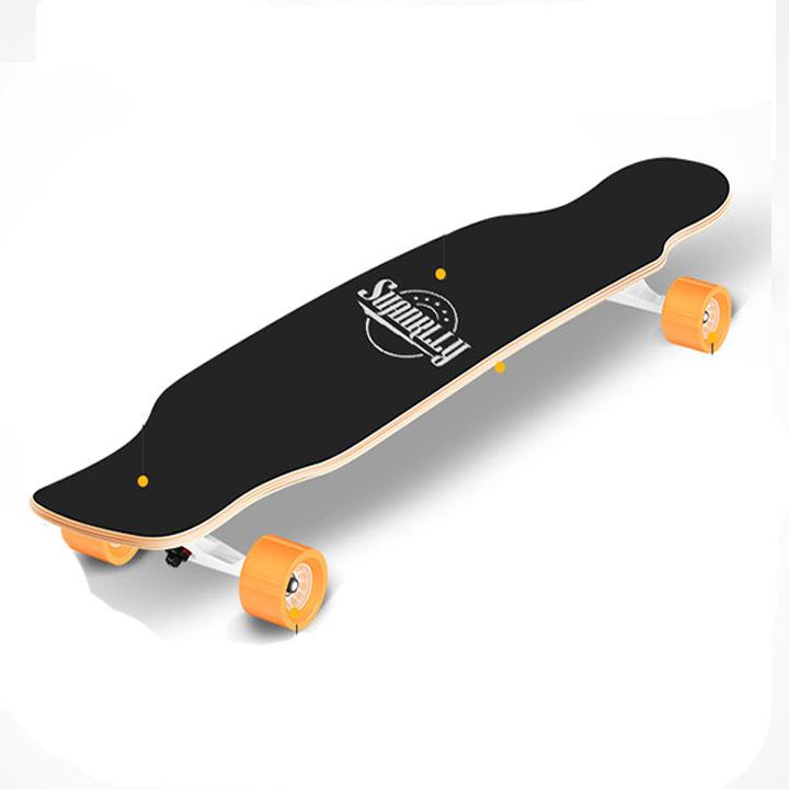 Ván Trượt Dài Mặt Nhám Dance LongBoard Cỡ Lớn cho Nữ, Kích Thước107cm, Gỗ ép 7 Lớp  (Giao Màu Ngẫu Nhiên)