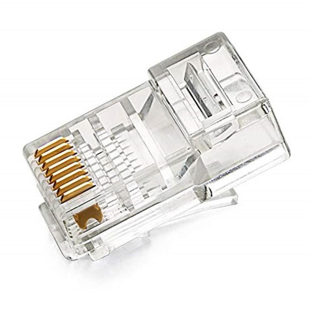10 Pieces SHD Connectors Crimp Ends 8P8C UTP Network Plug