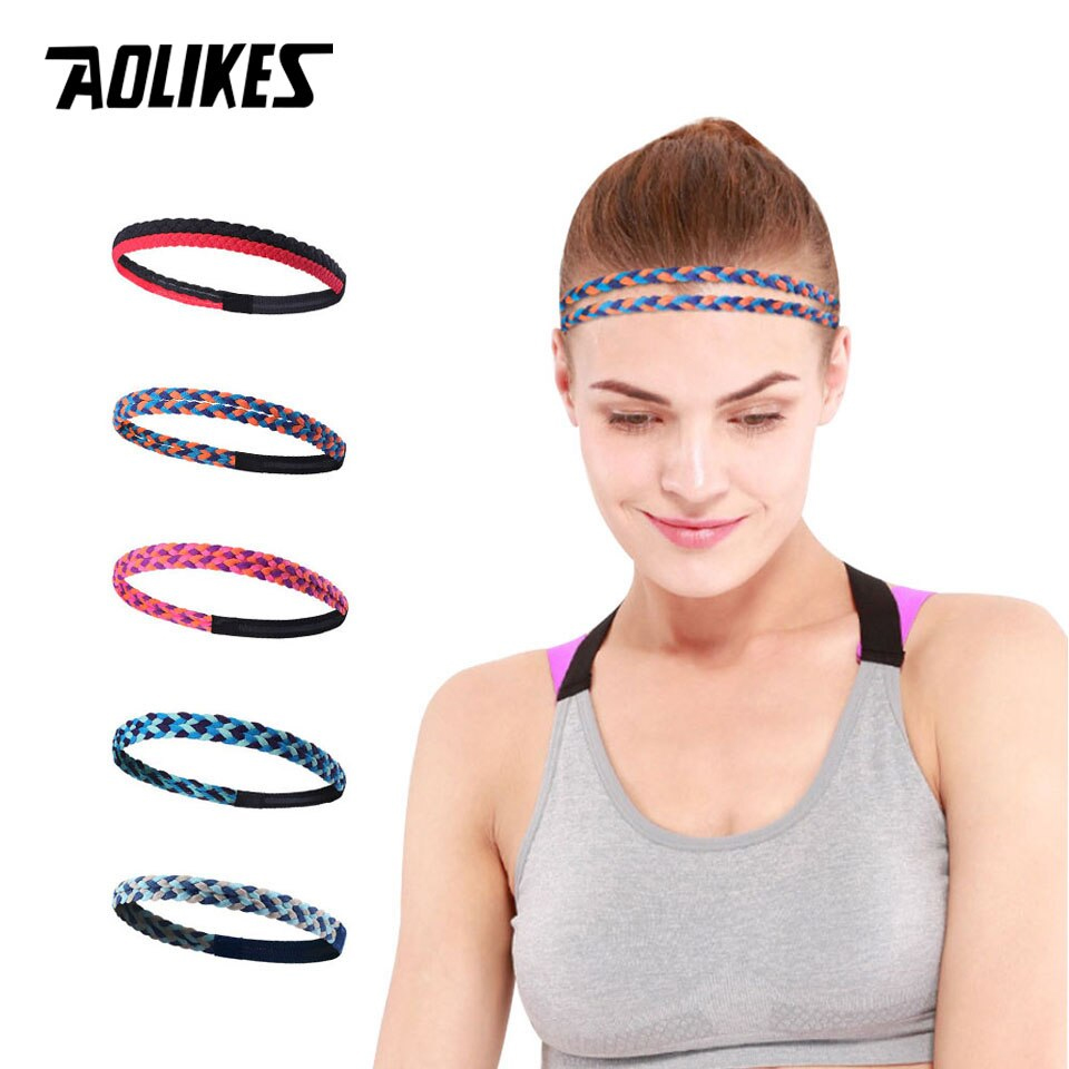 Băng Đô, Băng Trán Thể Thao Tập YOGA Cột Tóc Thấm Mồ Hôi Chống Trượt Yoga Sweatband AOLIKES YE-2102