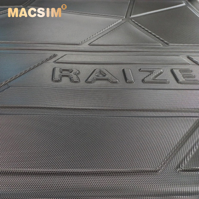 Thảm lót cốp xe ô tô Toyota Raize qd 2021 nhãn hiệu Macsim chất liệu TPV cao cấp màu đen
