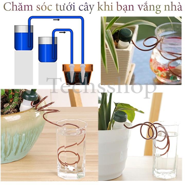 Dụng cụ tưới cây nhỏ giọt tự động -Tưới cây tự động mini - Bộ 2 cái