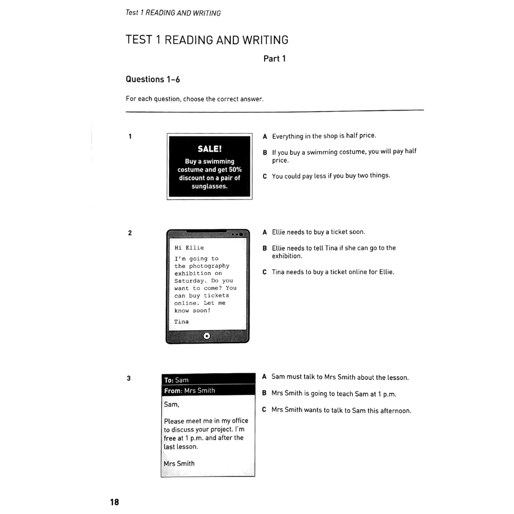 Cambridge English Qualification A2 Key for School - 8 Practice Tests