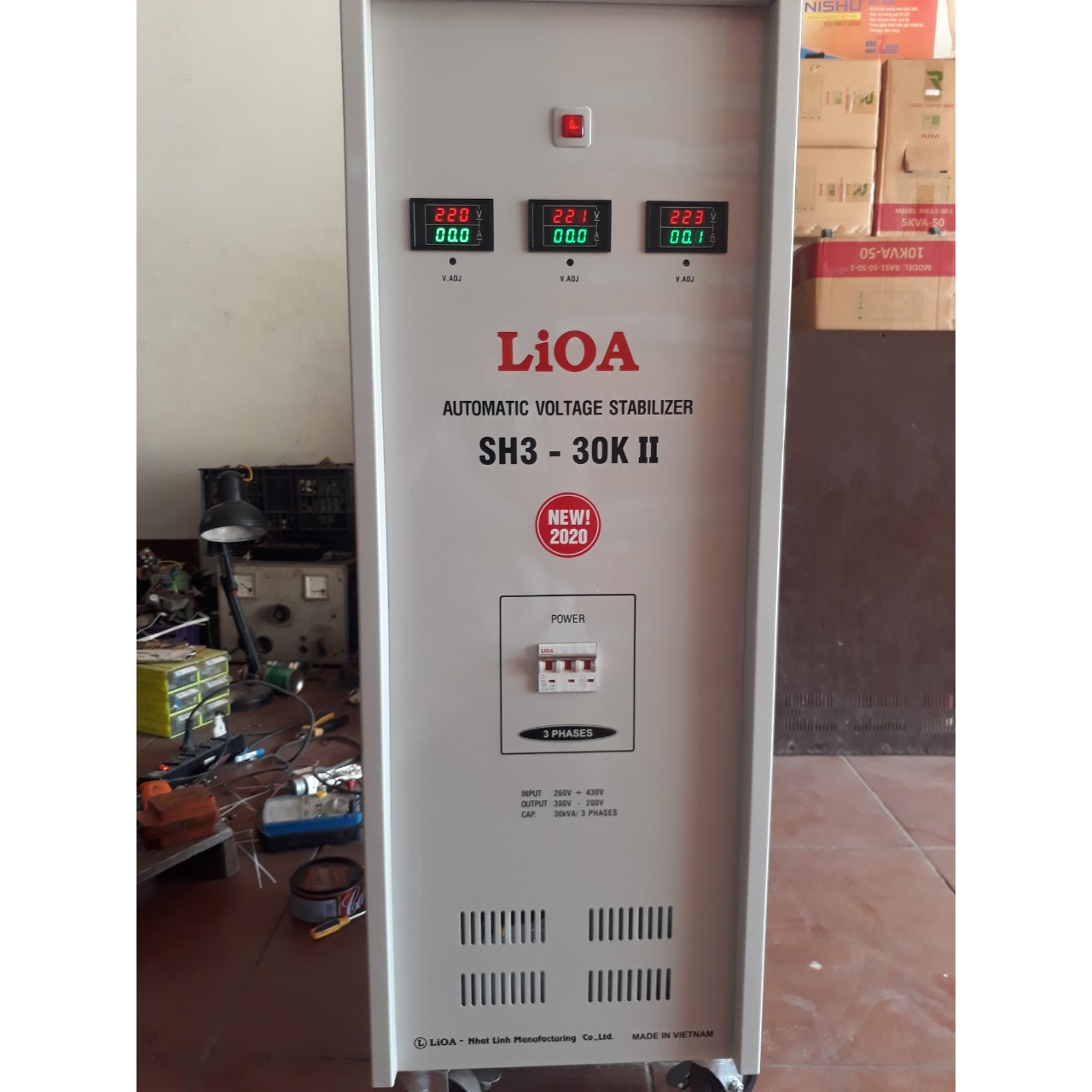 LIOA 3 PHA 30KW DẢI 260-430V NEW2020