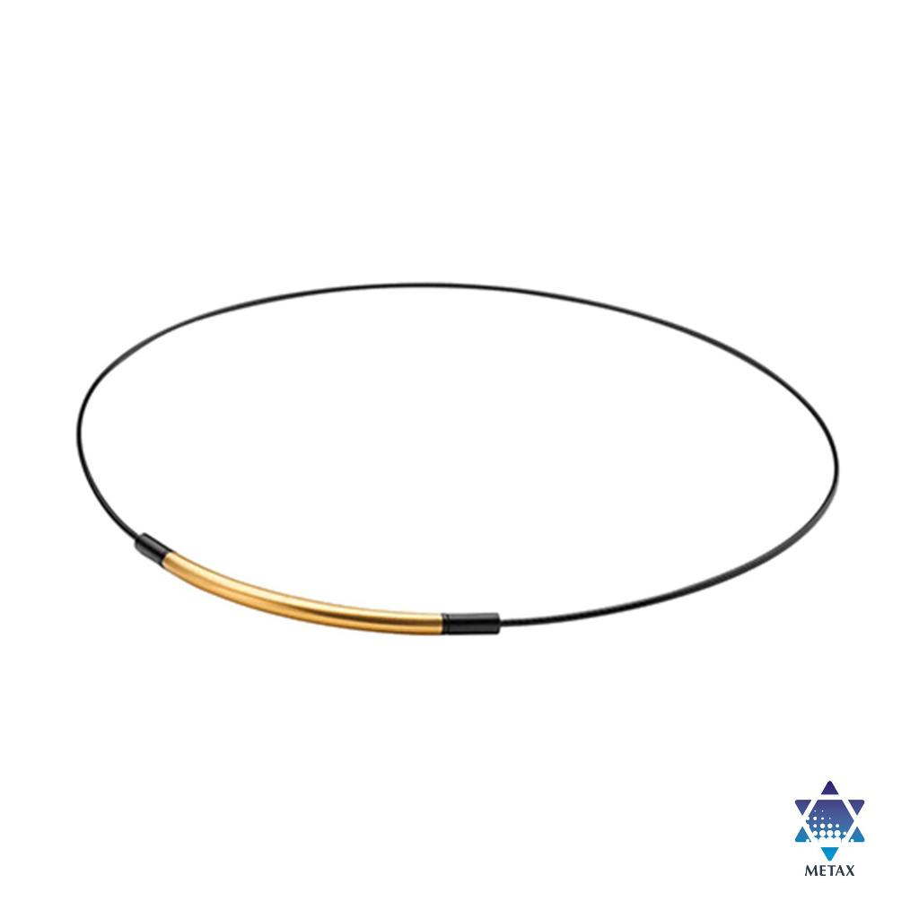 Vòng cổ Phiten Rakuwa wire extreme round TG829051/TG829053/TG829251 - Đen/Vàng