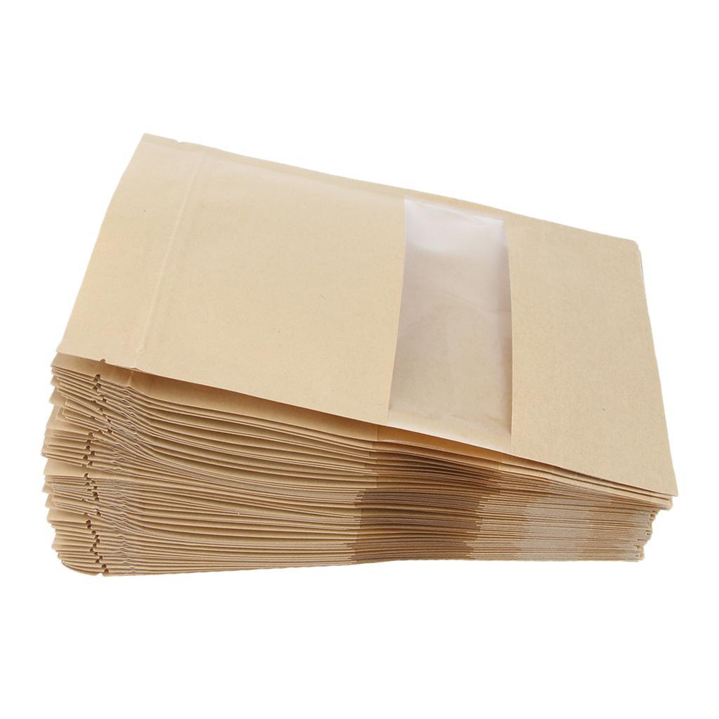 2x Kraft Food Paper Bag Art Lab Tool Material Work
