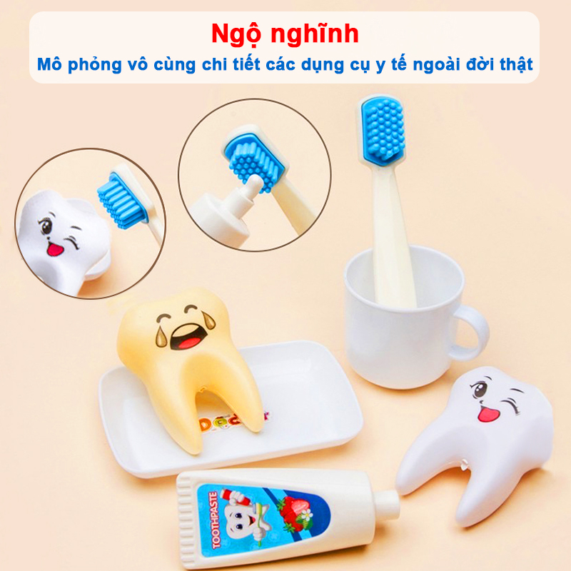 Bộ đồ chơi bác sĩ cho bé 33 chi tiết bổ ích thú vị bằng nhựa nguyên sinh ABS cao cấp an toàn cho bé - DC043