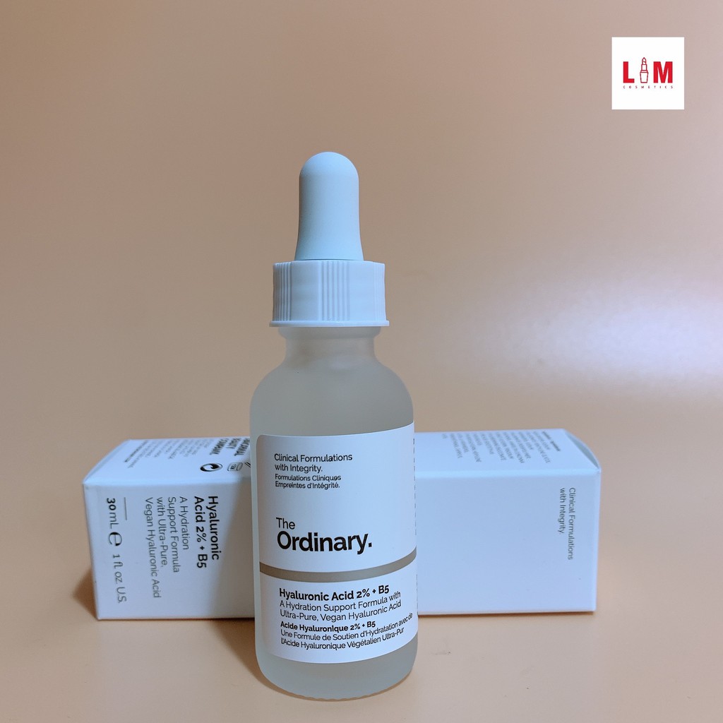 Bộ Đôi The Ordinary Niacinamide Serum B5 Axit Hyaluronic 2% + B5 / Niacinamide 10% + Zinc 1%