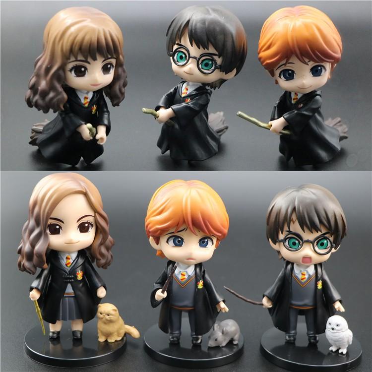 Mô hình Harry Potter, Hermione Granger, Ron 9cm