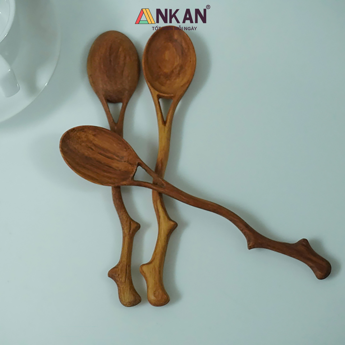 Muỗng Gỗ Thìa Gỗ Cao Cấp Trang Trí Decor, Quà Tặng Ý Nghĩa Cho Bé Và Gia Đình