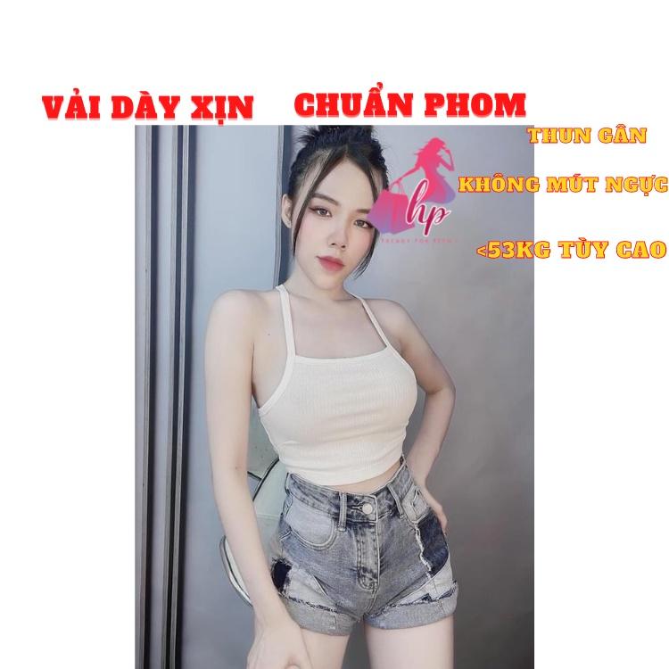 áo ba lỗ nữ croptop ôm body thun gân sọc trắng đen kiểu hàn quốc thời trang A130