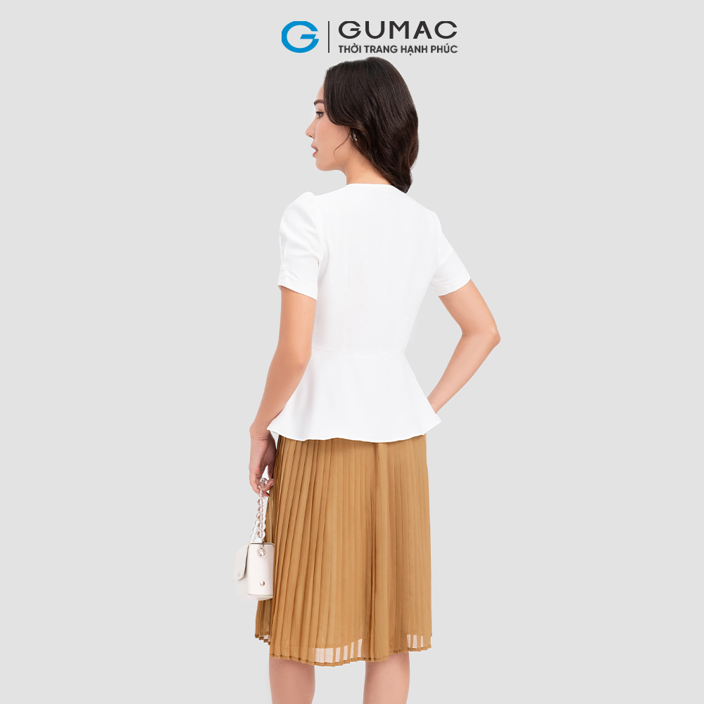 Áo peplum nẹp cài nút GUMAC LA1011