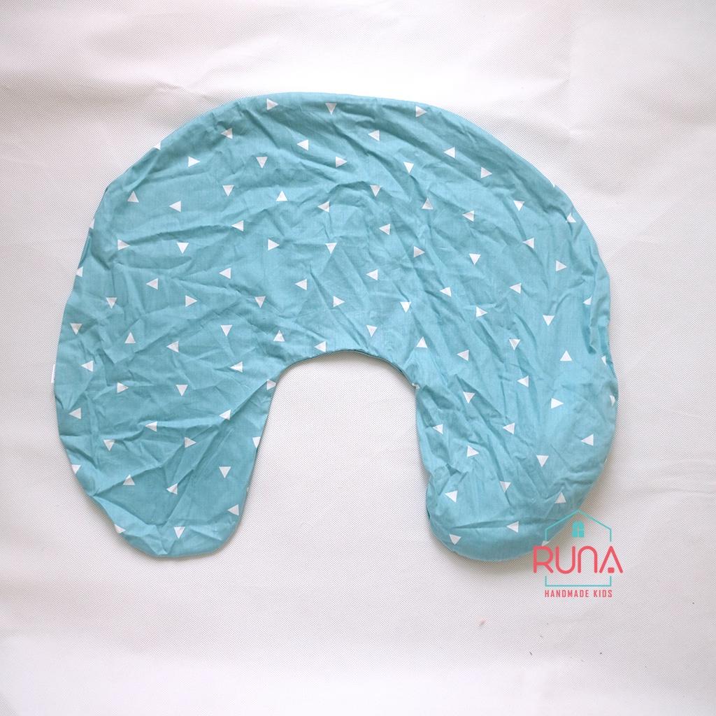 Vỏ gối hỗ trợ cho bé bú Runa Kids chất liệu cotton Hàn 100% thoáng mát an toàn cho bé
