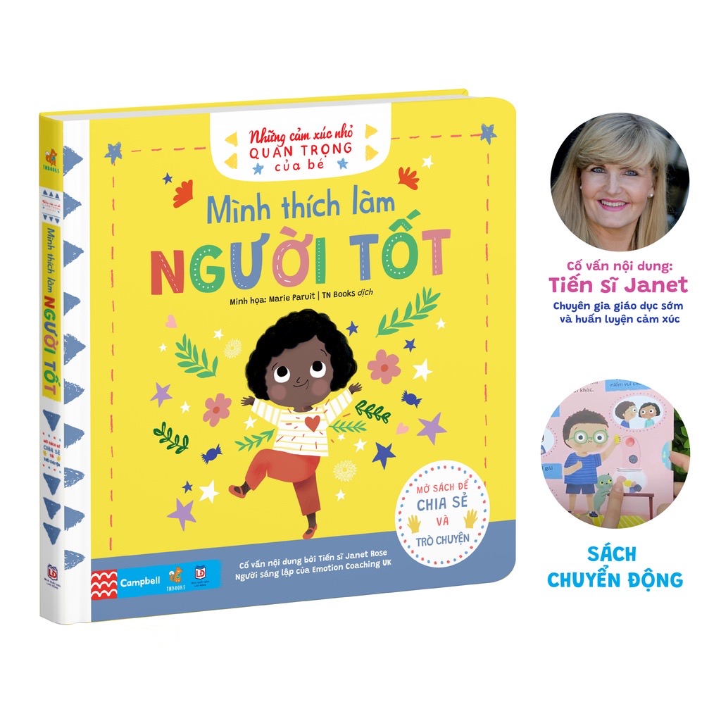 Sách Lật Mở Chuyển Động - Những Cảm Xúc Nhỏ Quan Trọng Của Bé - Nhiều Chủ Đề - TNBooks