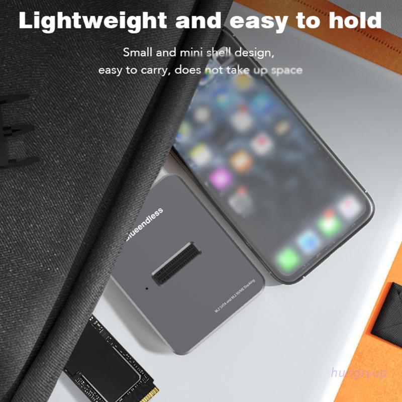 Đầu đọc ổ cứng di động M.2 Nvme/ Sata Blueendless