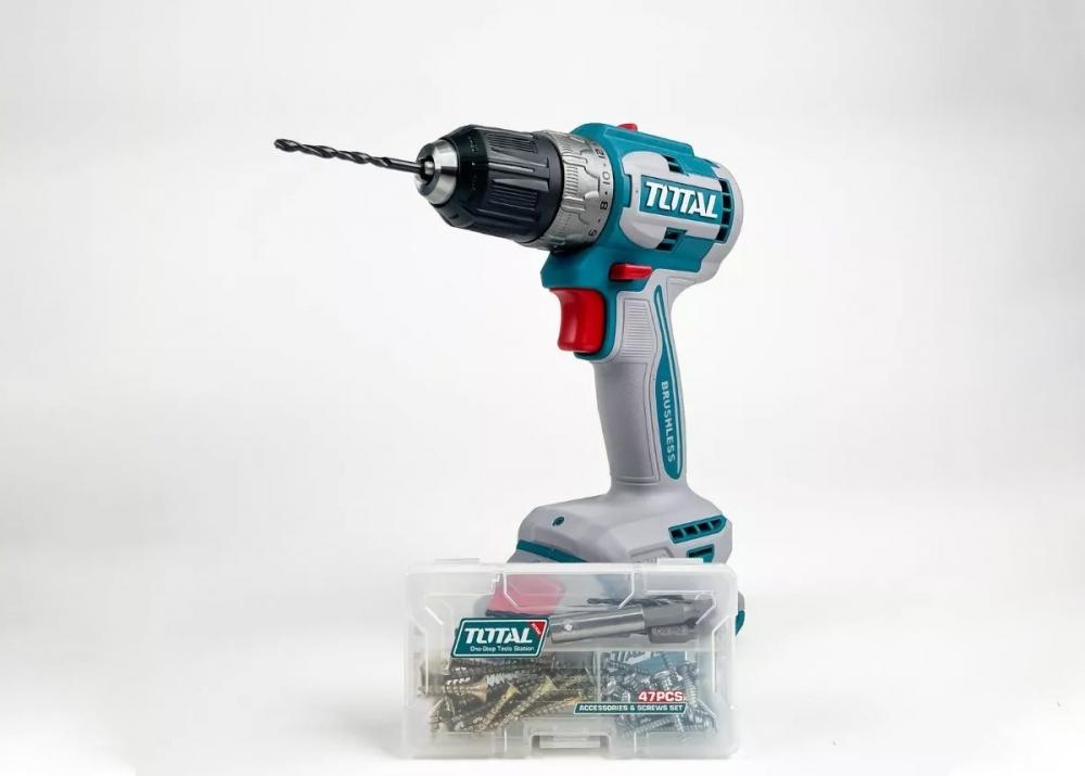 BỘ COMBO MÁY KHOAN TDLI20453 1 &amp; MÁY SIẾT BULOONG TIWLI2040 KHÔNG CHỔI THAN DÙNG PIN 20V TOTAL TCKLI20271 - HÀNG CHÍNH HÃNG