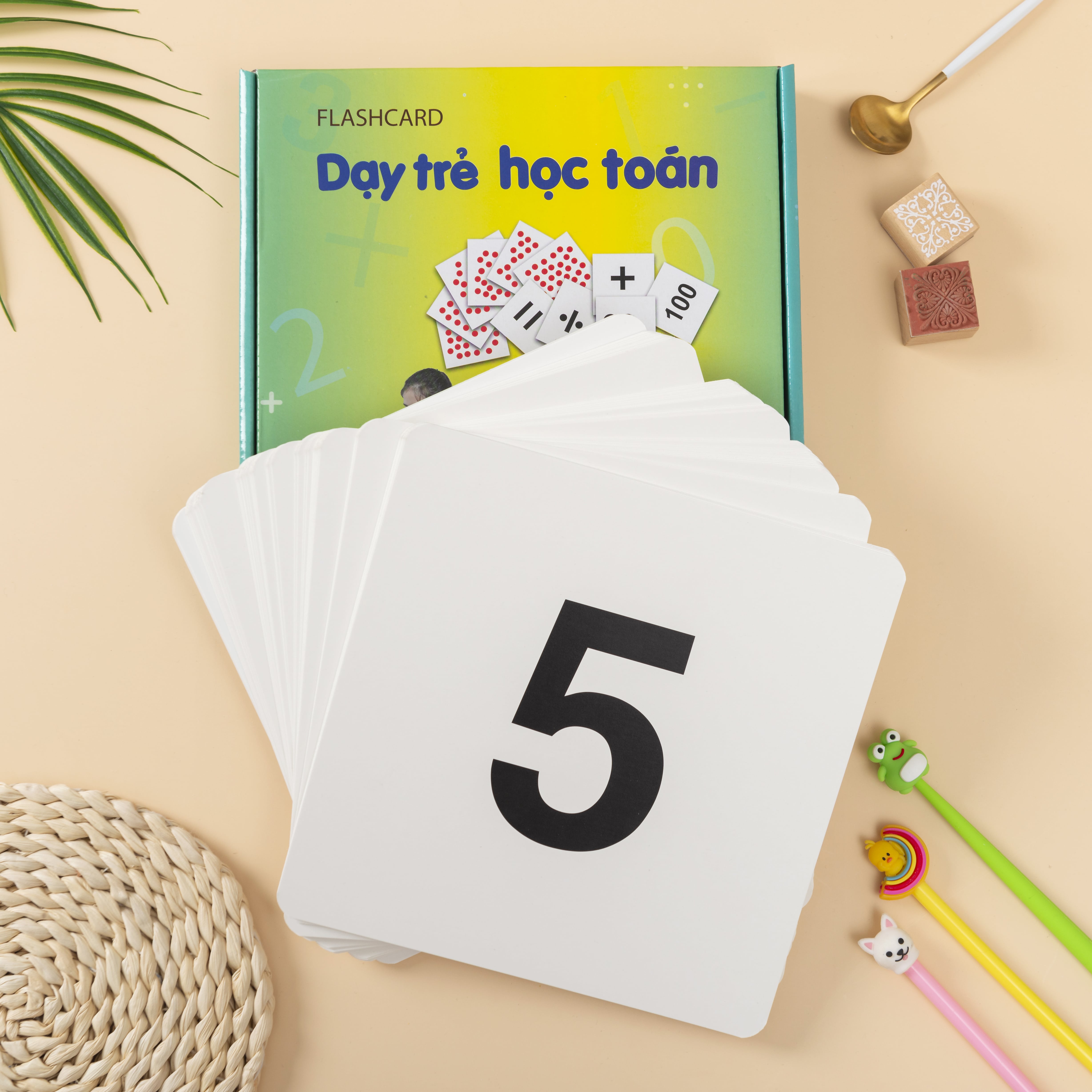 GDKids - Bộ Thẻ Dạy Trẻ Học Toán Glenn Doman Cho Bé (59 Thẻ Flashcards)