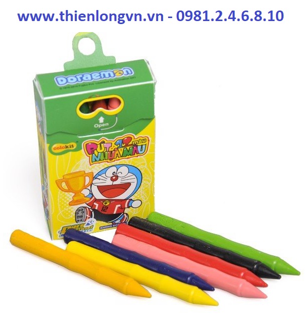 Bút nhựa 12 màu Colokit Doraemon PCR-02/DO