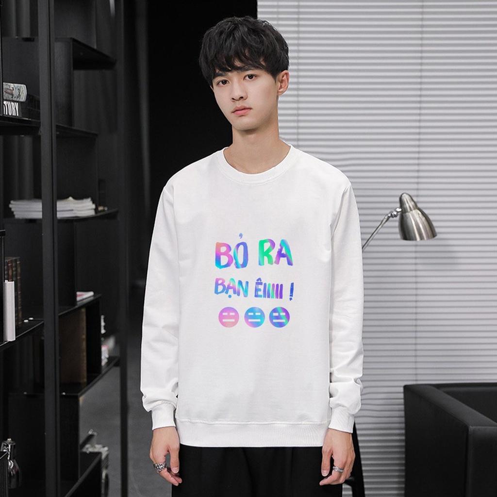 Áo sweater Bỏ Ra Bạn Êiii Phản Quang unisex nam nữ phong cách hàn quốc form rộng – ST197- babitrendy