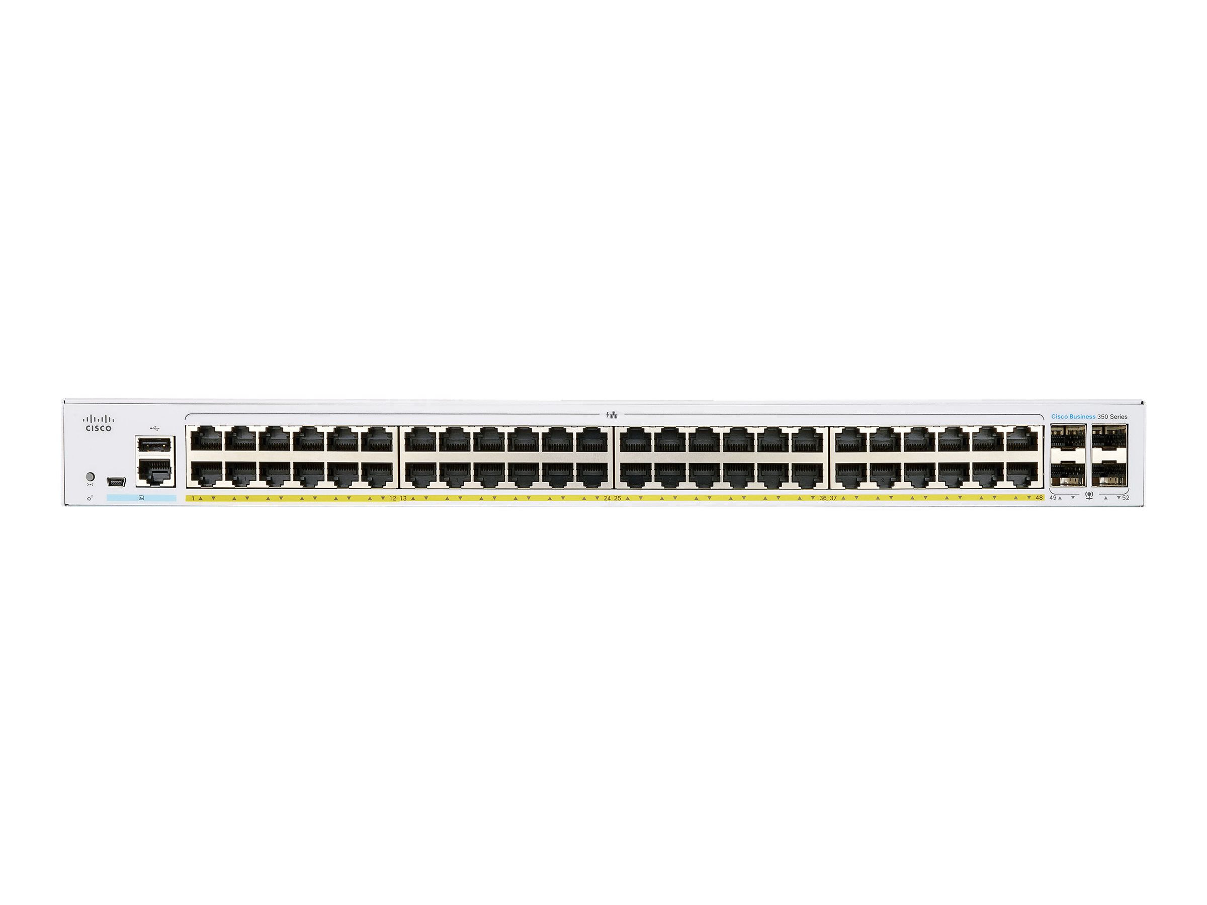 Thiết bị chia mạng Cisco CBS350-48T-4X-EU 48x10/100/1000 ports PoE+ 4x10Gigabit SFP-Hàng nhập khẩu