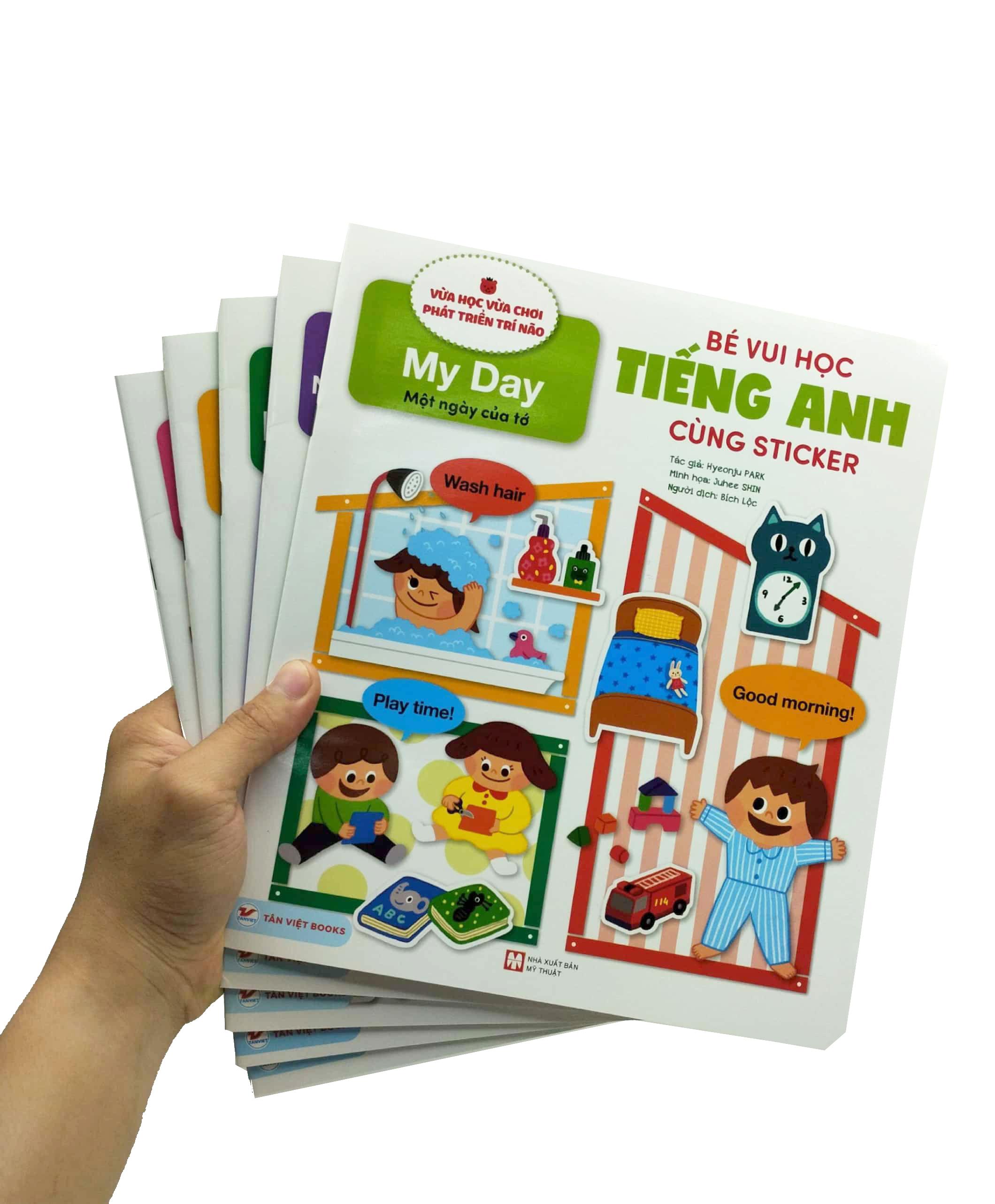Bộ Sách Bé Vui Học Tiếng Anh Cùng Sticker