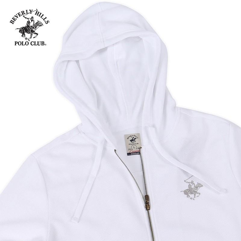 Áo Hoodie có mũ Nam Beverly Hills Polo Club Regularfit Cotton Trắng HMRLS20V141