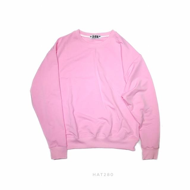 Áo nỉ cotton chui đầu, không mũ/ sweater trơn