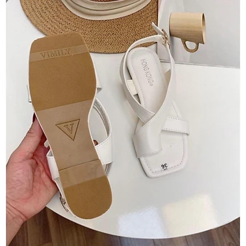 Sandal xỏ ngón da mềm êm chân