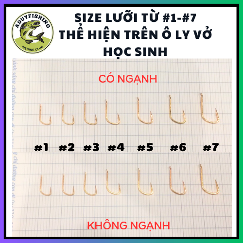 [50 cái] Lưỡi câu cá nanh sói vảy rồng có ngạnh và không nghạnh siêu bền chắc , gía siêu rẻ