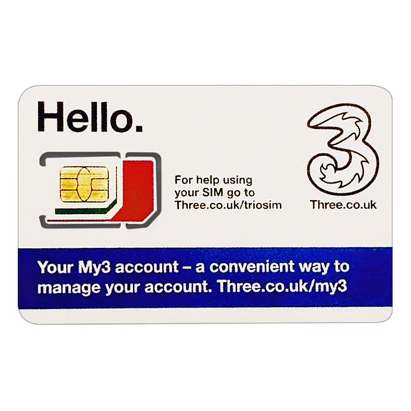 Sim 3G/4G Three Du Lịch 35 Nước Châu Âu - Hàng Chính Hãng-Mẫu ngẫu nhiên