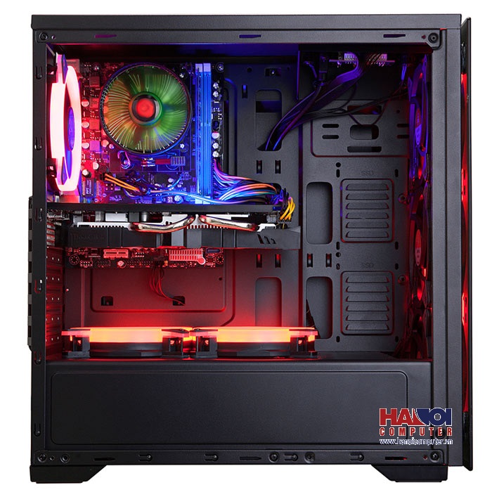 Case máy tính Golden Field N17B Gaming 21+ Black _Hàng chính hãng