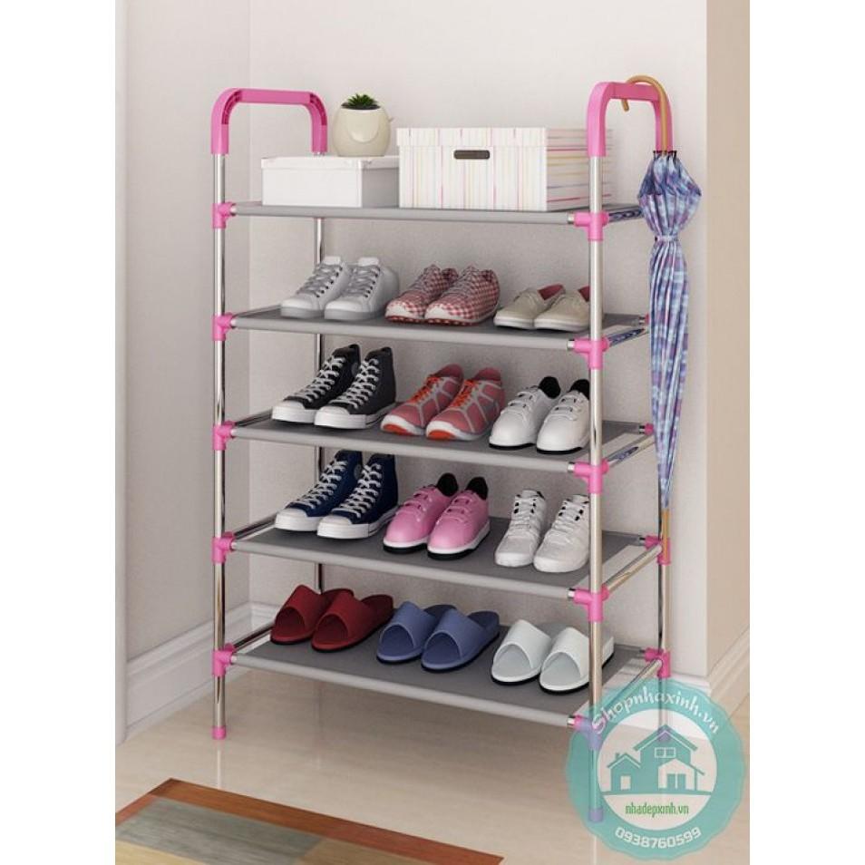 Kệ để giày 5 tầng inox chắc chắn,Chất liệu inox cao cấp , bền đẹp