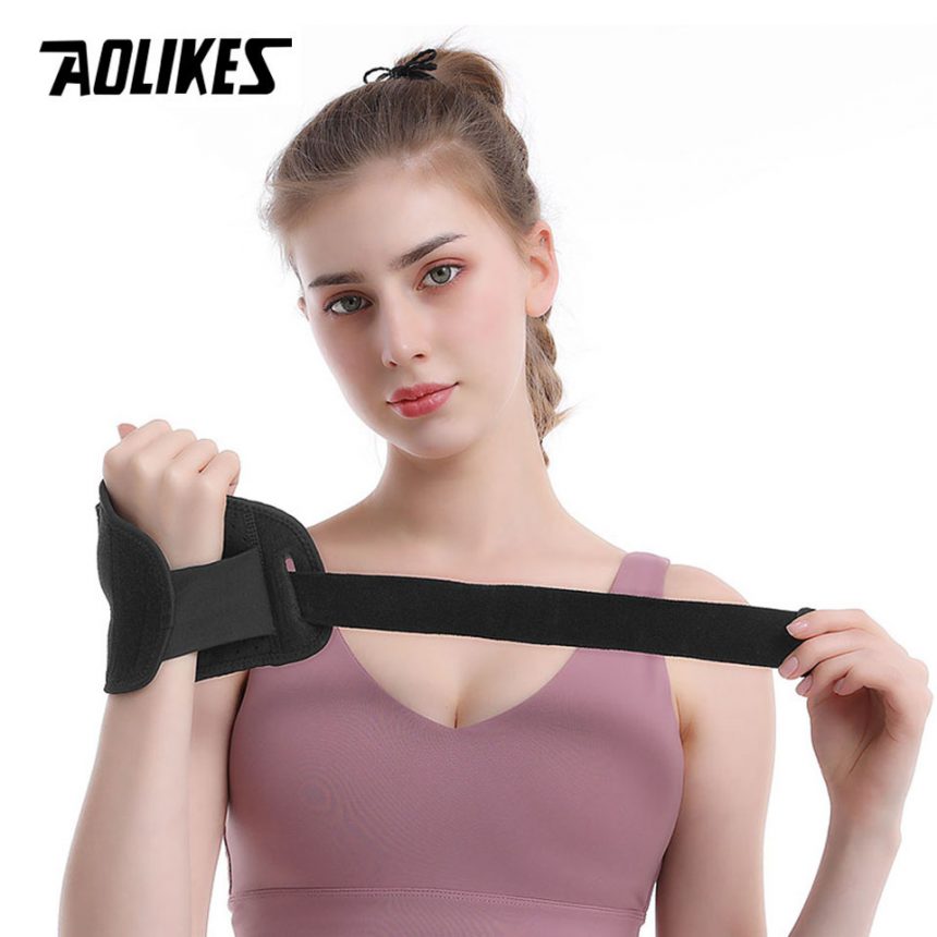 Băng Nẹp Bảo Vệ Ngón Tay Bị Gãy Ngón Tay Cái, Bong Gân, Nẹp Cố định Ngón Cái Thoáng Khí Aolikes AL-1681