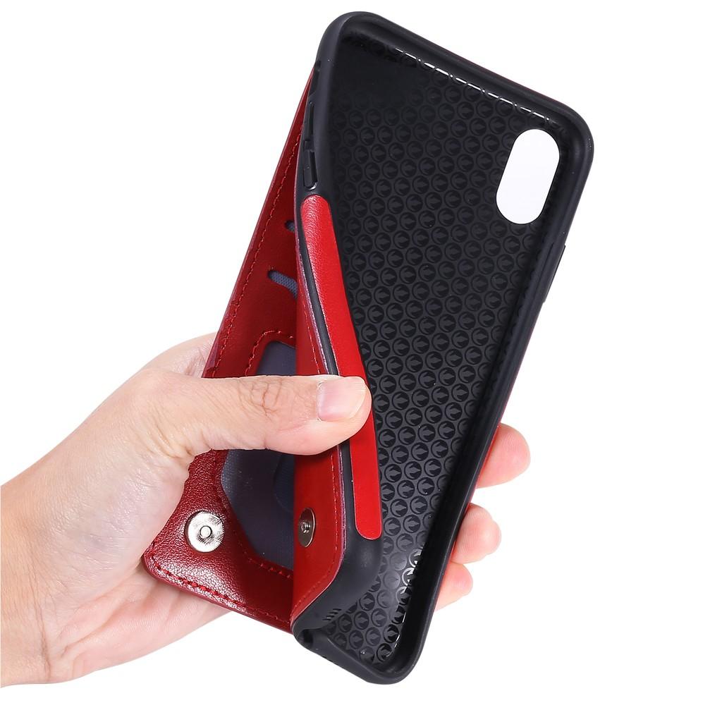 Bao Da Nắp Gập Có Ngăn Đựng Thẻ In Hình Bướm 3d Cho Iphone X Xs Max Xr