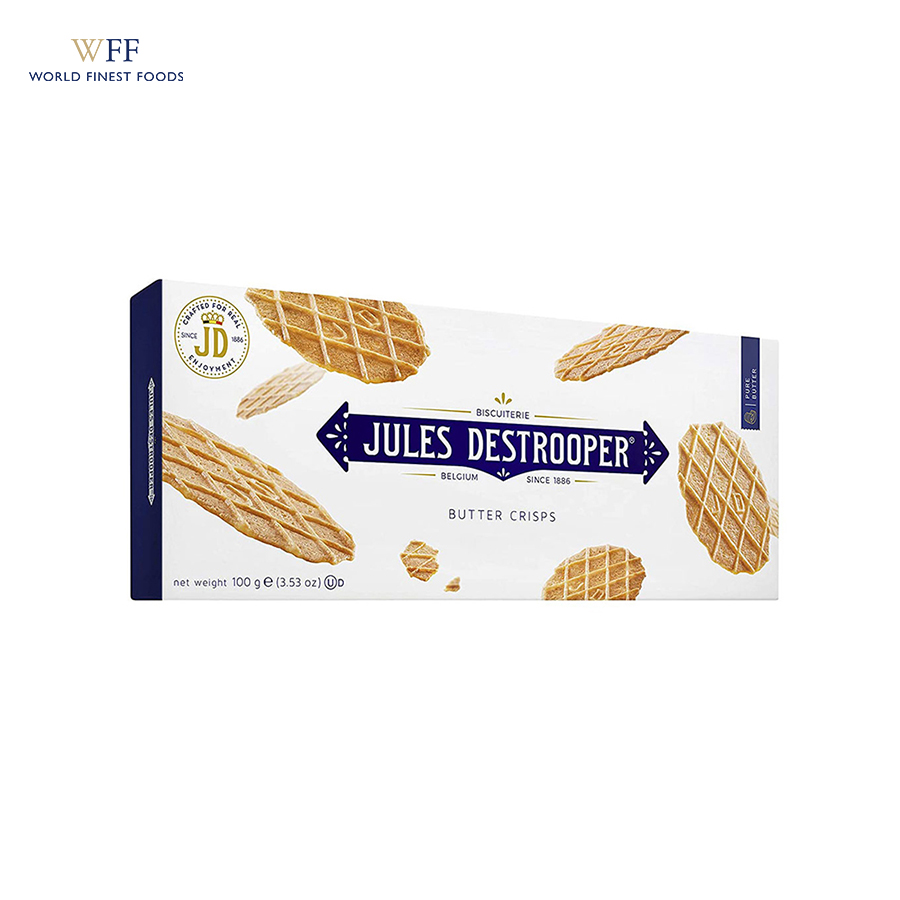 Bánh quy bơ giòn Jules Destrooper Butter Crisps hộp giấy 100g