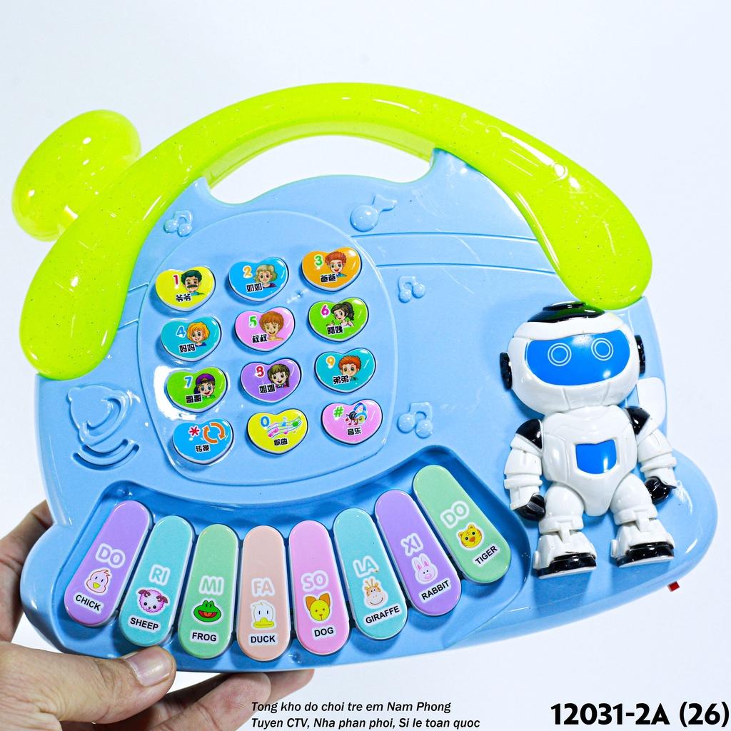 Combo Hộp 8 đàn âm nhạc nhiều màu chạy pin 12031-2A - Đồ chơi thông minh cho trẻ em - Quà tặng sinh nhật