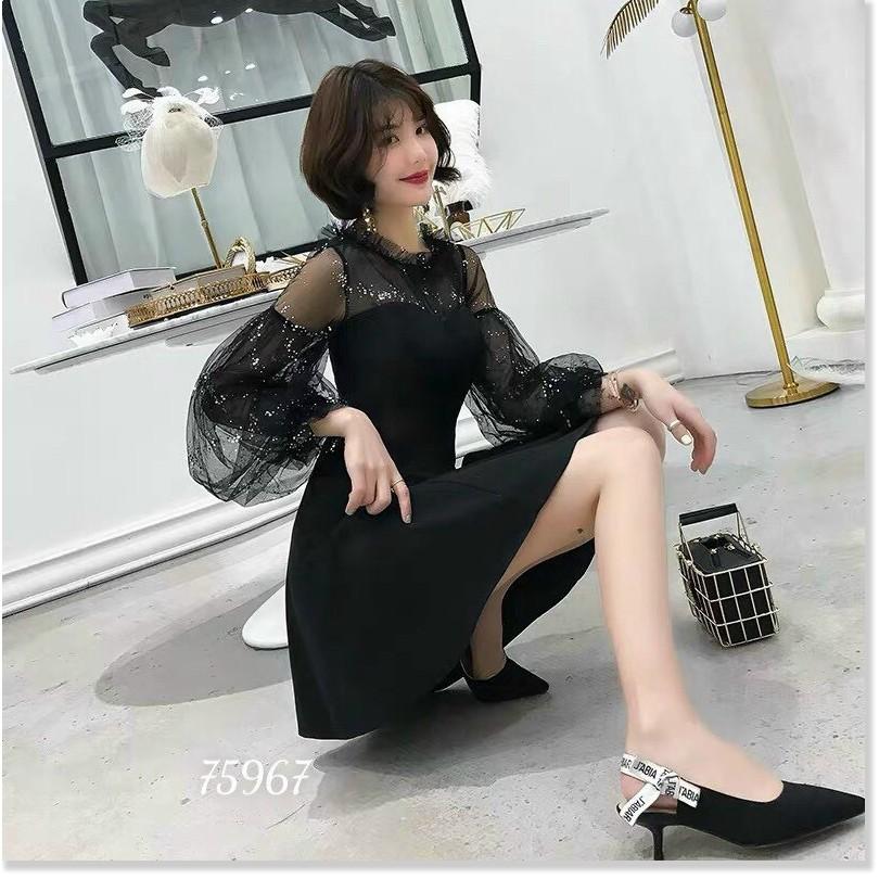 ĐẦM LỤA VOAN TAY LỠ CỰC XINH , DÀNH CHO DỰ TIỆC , HOẶC ĐI CHƠI SIÊU HO THỜI TRANG MỚI KINGSHOP79