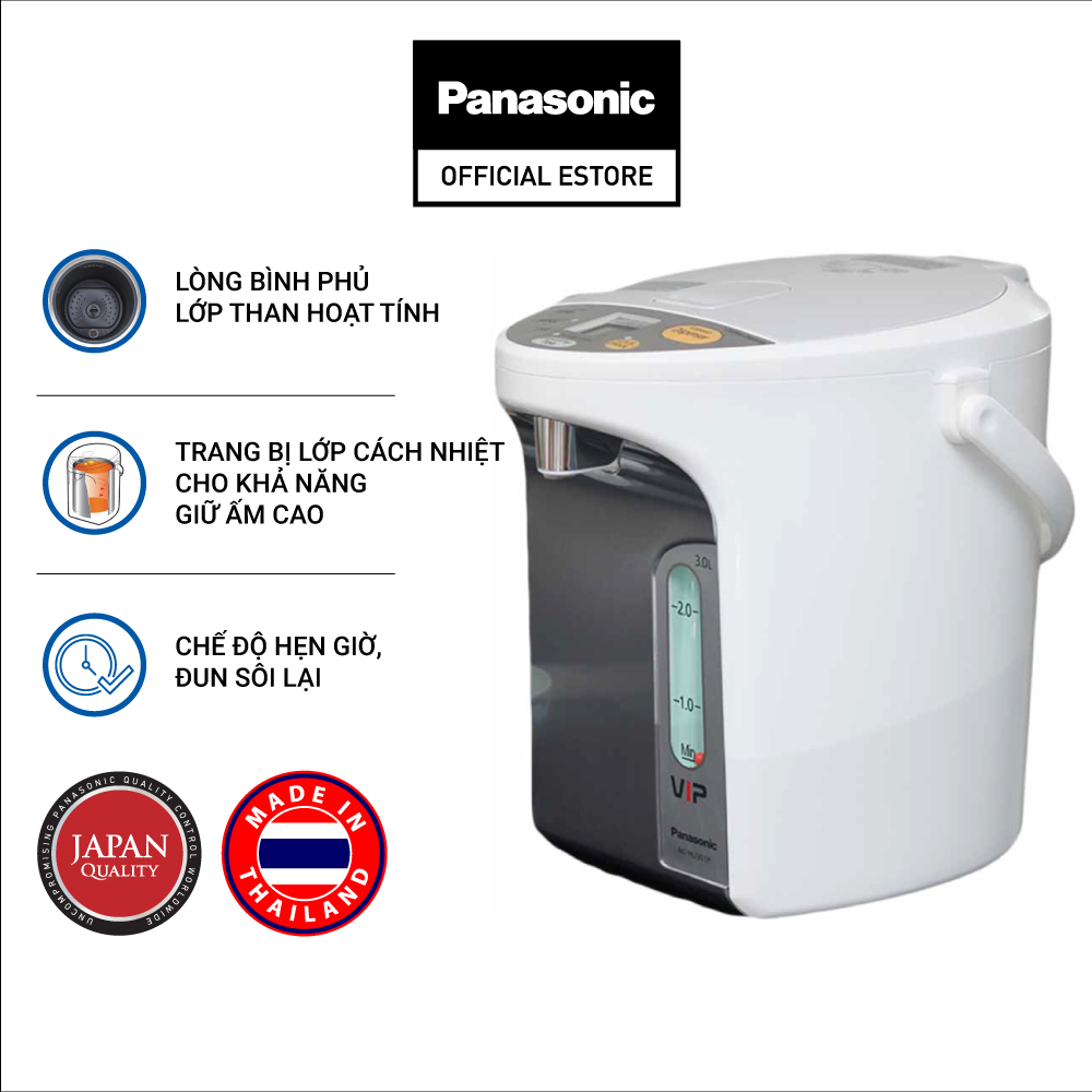 Bình thủy điện Panasonic NC-HU301PZSY 3 lít - Hàng chính hãng