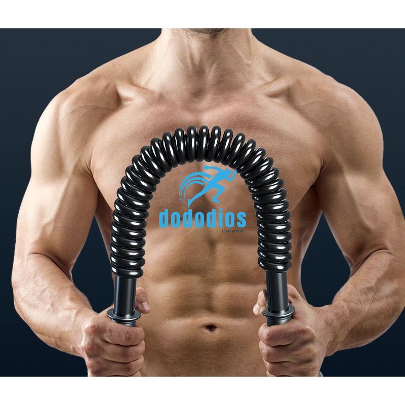 Gậy Bẻ Lò Xo Ti Tan Lực Bẻ Từ 20KG Đến 100KG Tập Tay,Vai,Xô,Ngực Body Tại Nhà gậy lò xo 100kg màu vàng - Hàng chính hãng dododios