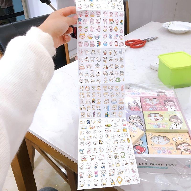 hộp 30 bộ dán sticker hình thú thỏ đáng yêu Mẫu Mới Nhất