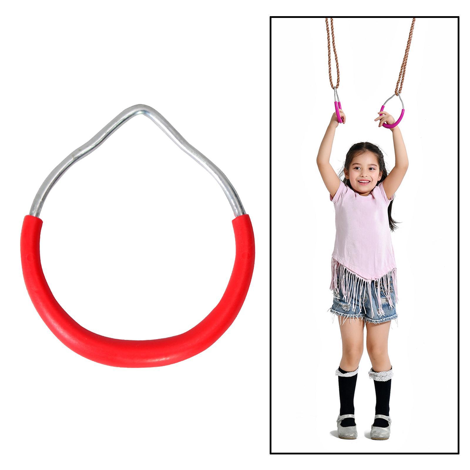 Professional Heavy Duty Fitness Gym Rings Exercise Training Durable Gymnastic Swing Rings Monkey Ring Climbing Ring Obstacle Ring