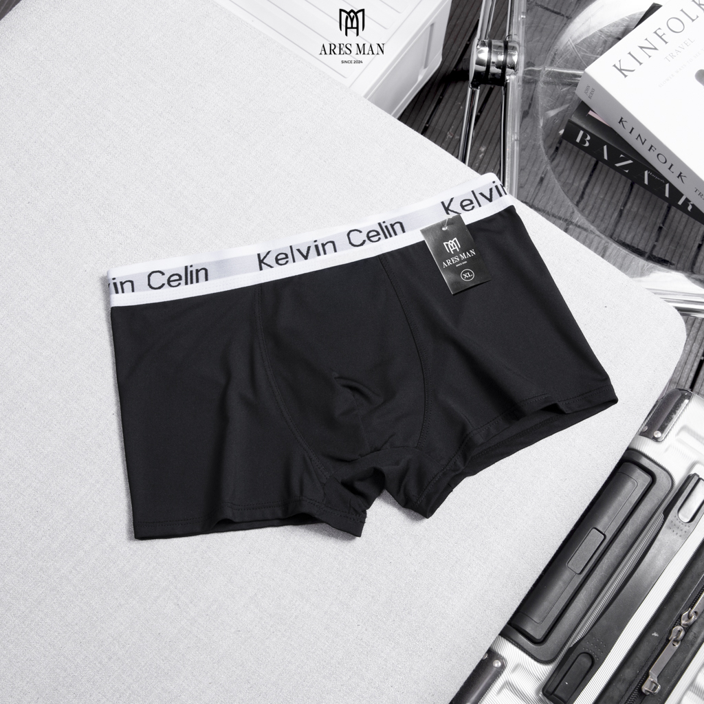 Quần boxer nam, quần lót nam thun lanh KELVIN 2.0 kháng khuẩn co giãn 4 chiều thấm hút mồ hôi phong cách nam tính