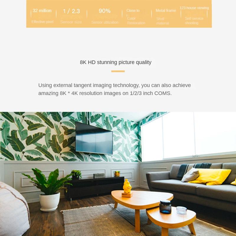 Máy ảnh toàn cảnh XIXUN 3D-X1 camera 360VR 58 ANJUKE 123 hiển thị màu môi trường di động chuyên nghiệp chuyên dụng: 3D-X1