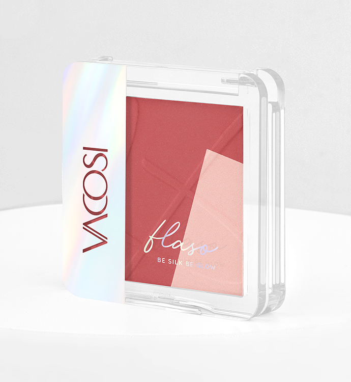 Phấn Má Hồng Và Bắt Sáng VACOSI FLASO BLUSH SET