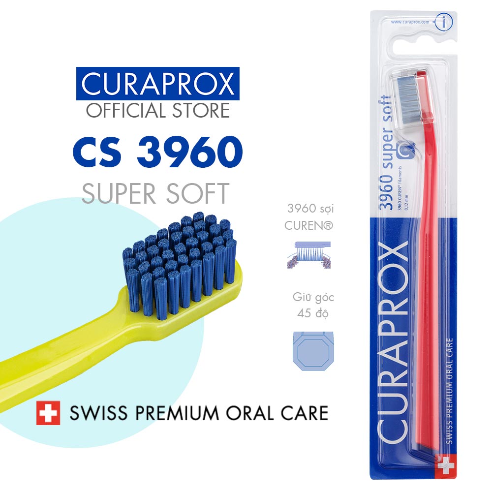 Bàn chải răng Curaprox CS 3960 Super Soft màu ngẫu nhiên – Màu cho nam