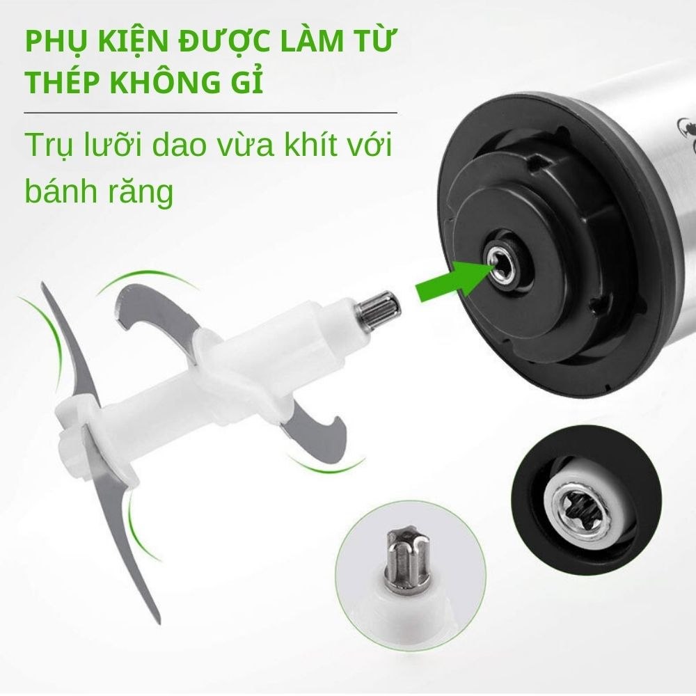 Máy xay thịt đa năng SOKANY SK-7020, dung tích 2L, công suất 400W, lưỡi dao 2 tầng xay nhuyễn mọi thực phẩm - HÀNG CHÍNH HÃNG