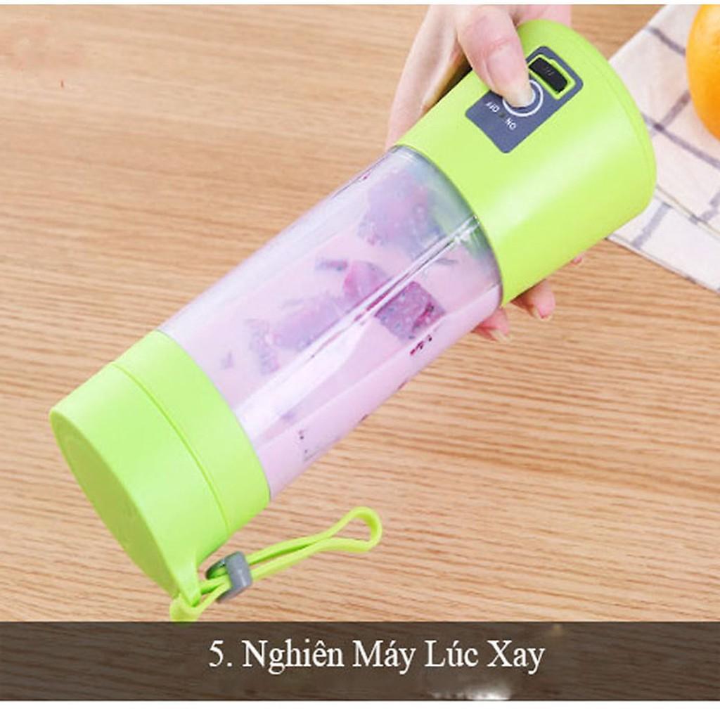 Máy xay sinh tố đa năng mini cầm tay (giao màu ngẫu nhiên)