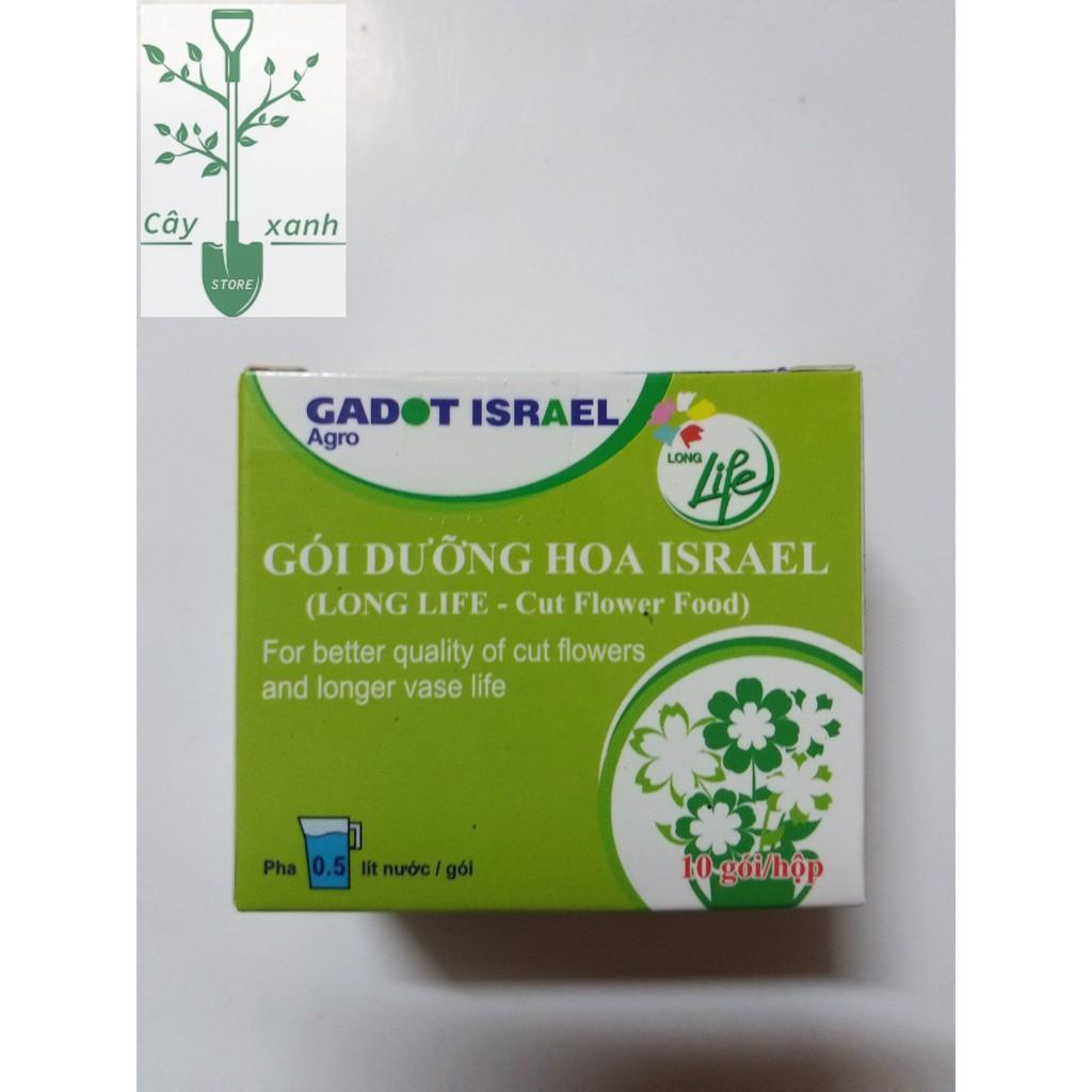Bột Pha Nước Cắm Hoa Tươi Lâu Long Life 1 Hộp 10 Gói - Bột Dưỡng Hoa Không Héo, Lâu Tàn, Không Thối Nước