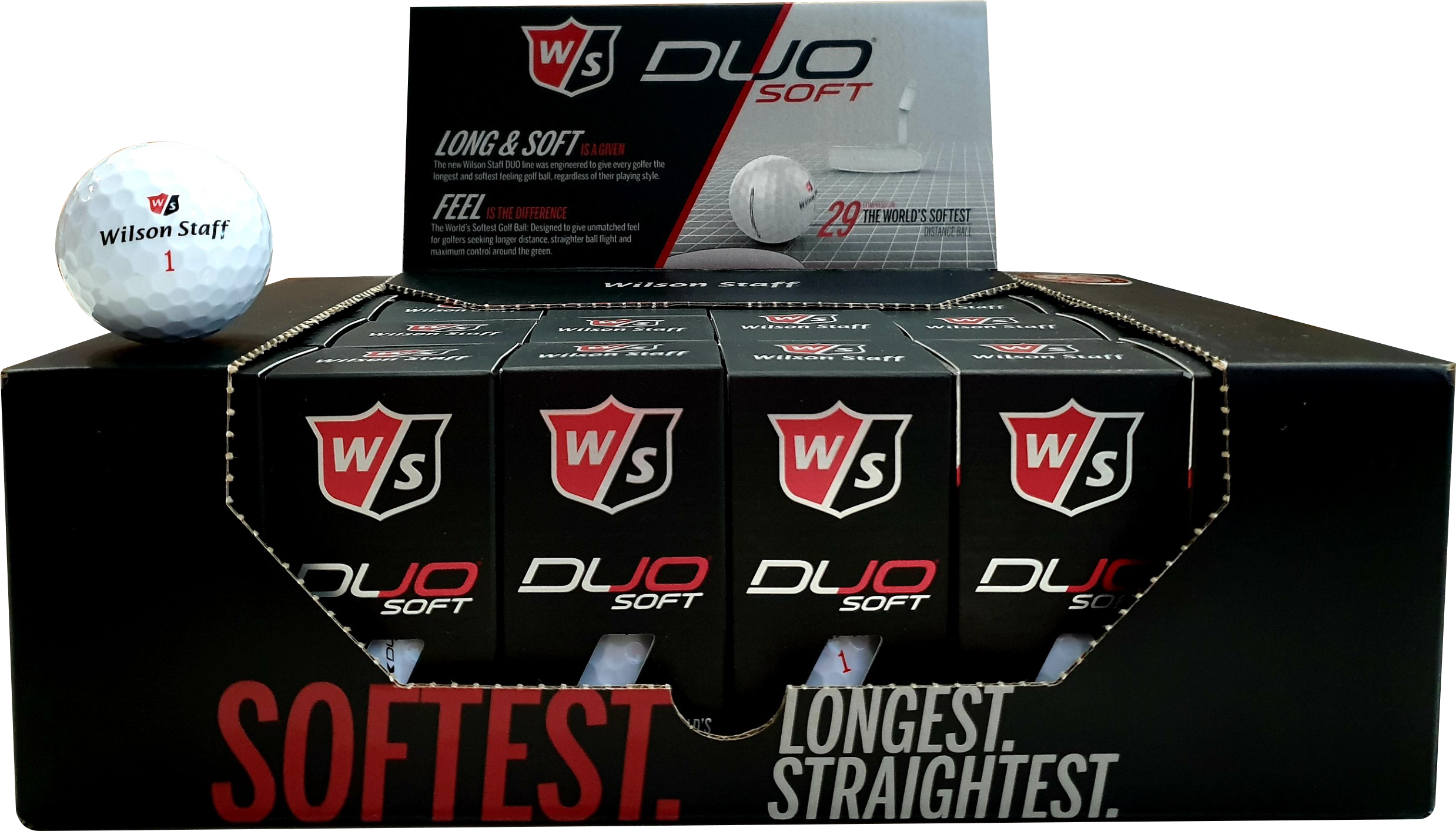 Bóng chơi golf Wilson Staff Duo Soft - Có in Logo Hổ vàng 2022