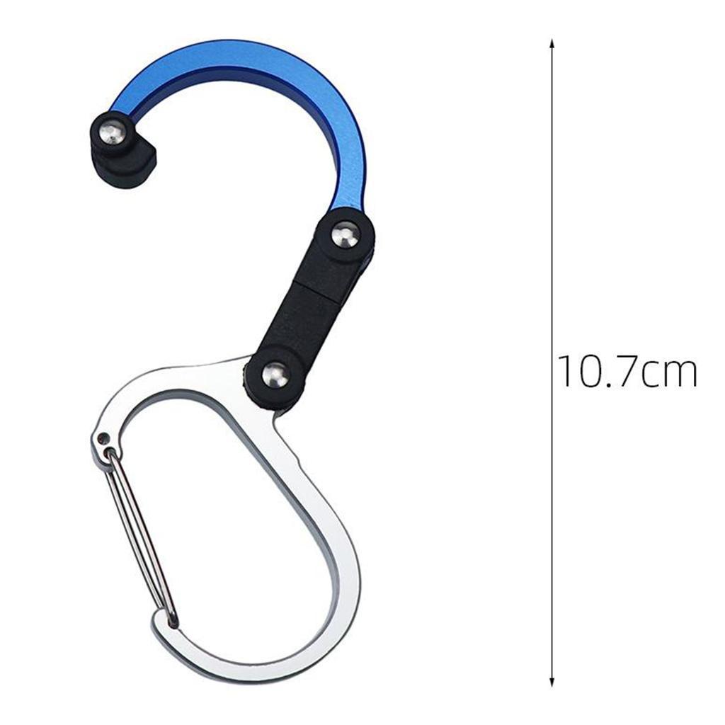 Mini Carabiner Clip Hook Keychain for Travel, Luggage, Small