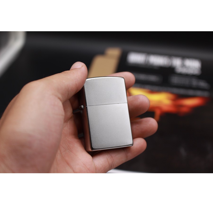 Bật lửa ZIPPO 205 –Bật lửa ZIPPO SATIN CHROME